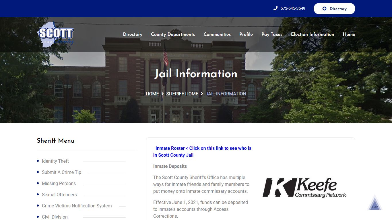 Jail Information - Scott County, Missouri